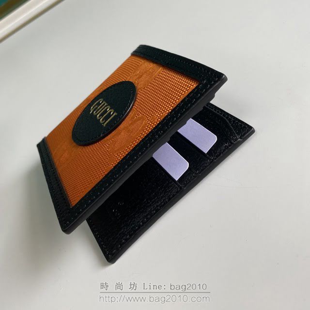 Gucci古馳包包 G家新款錢包 625573 古奇男士短夾錢包 橙布 gdj1412